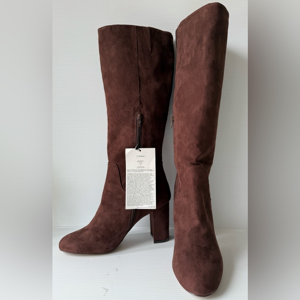 Women’s Bayonne Tall High Heel Boots Coffee Bean Brown Size 9 New with Tags